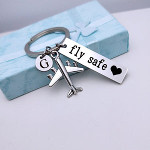 Be Safe Initials Keychains