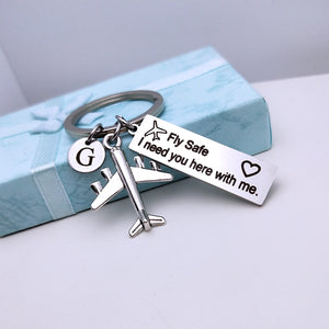 Be Safe Initials Keychains
